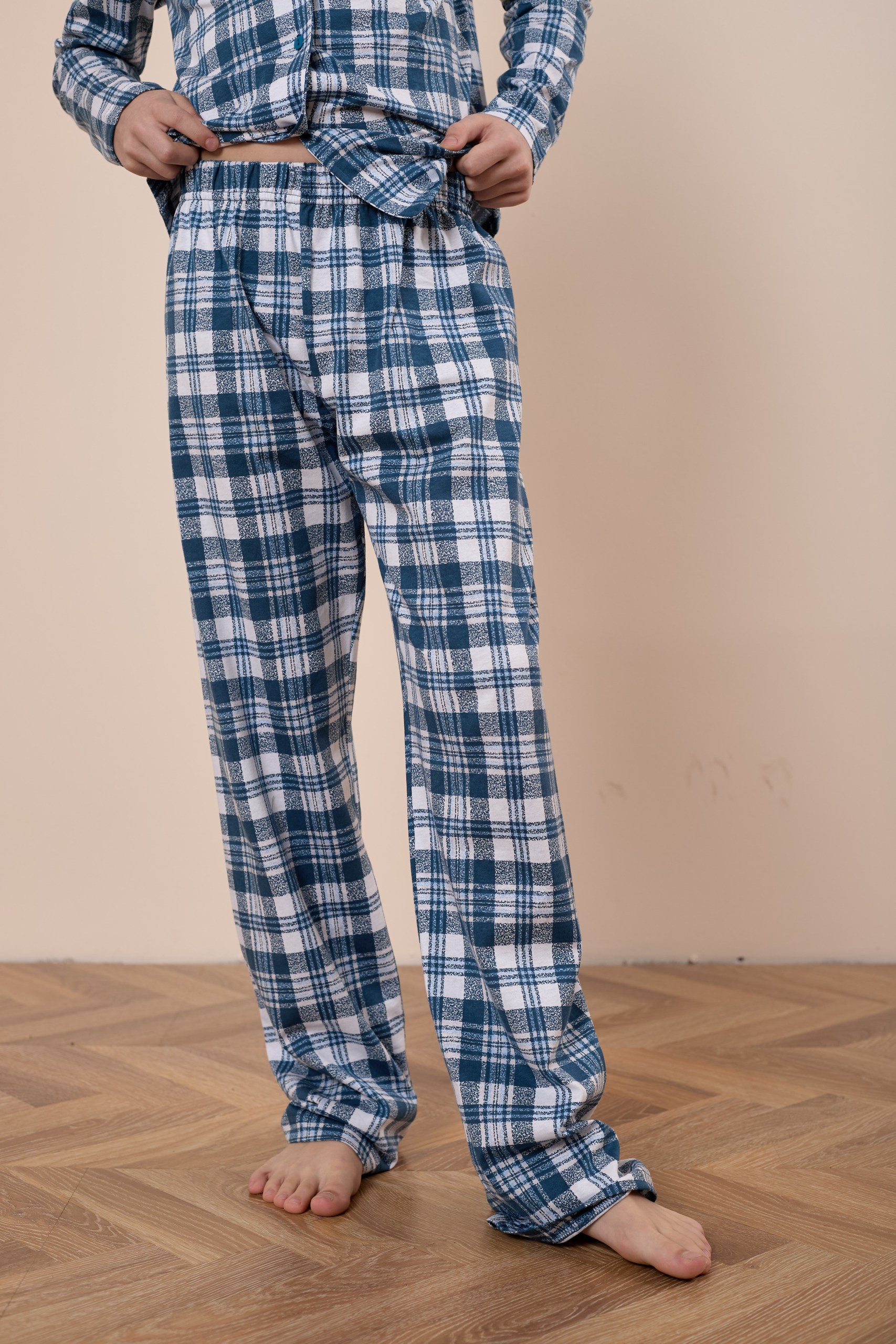 Пижама рубашка и брюки М225113иб - миниатюра 6