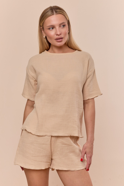 Пижама футболка и шорты  М325155е - миниатюра 6